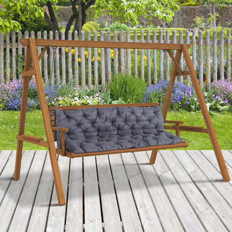 Outsunny 3 Seater / 2 Seater Bench Swing Seat Cushion ONLY Garden