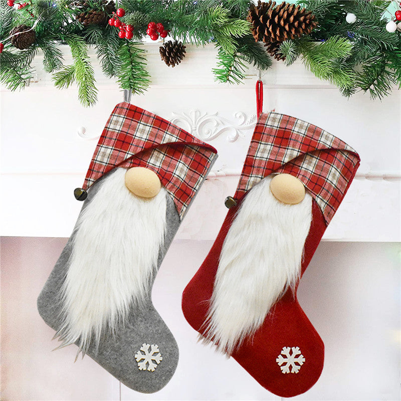 Christmas Stockings Xmas Tree Fireplace Decorative Socks