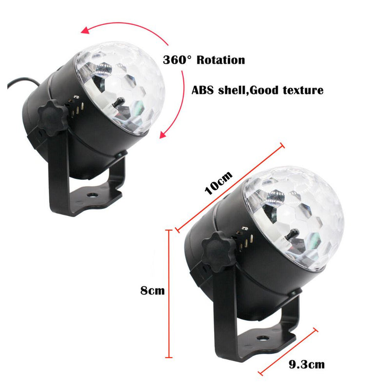 LED Party Projector Light with Sound Activation