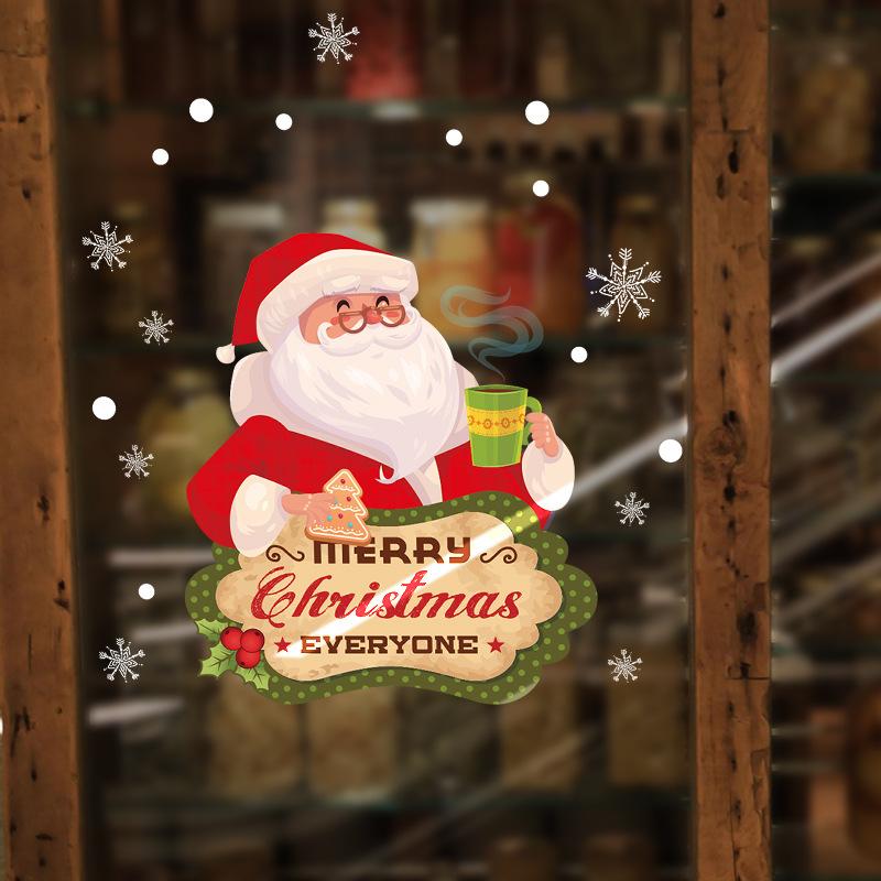 DIY Christmas Tree Wall Sticker Santa Claus Gifts
