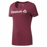 Women’s Short Sleeve T-Shirt READ SCOOP Reebok DH3734 Burgundy (XL)