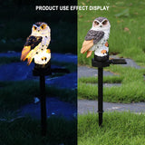 LED Garden Owl Solar Light Yard Lawn Waterproof Stake Lamp Party Decor