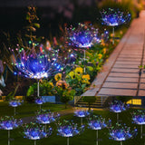 120LED mehrfarbige Solar-Feuerwerkslichter Garten Weihnachtsdekorationen