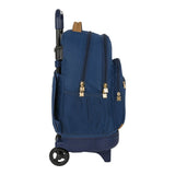 School Rucksack with Wheels Harry Potter Magical Brown Navy Blue (33 x