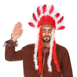 Indianer Kopfschmuck 58297 Roter Indianer