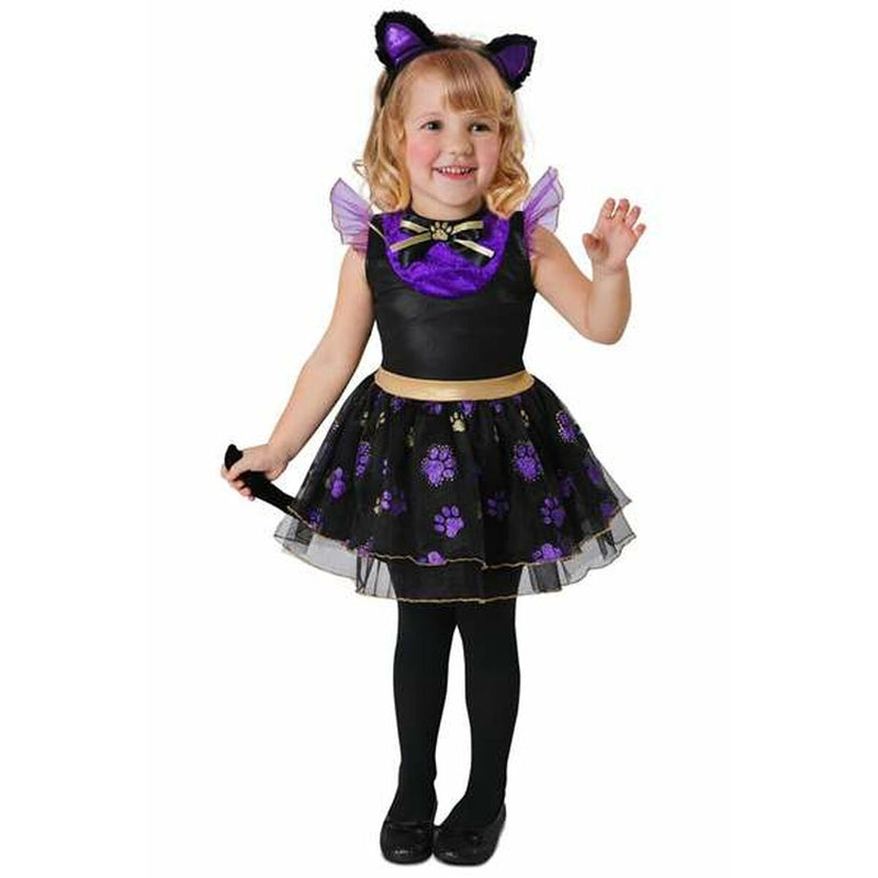 Kostüm für Kinder Mein anderes Ich Schwarz Lila Katze