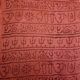 OM Handblock Bhakti Yoga Gebet Sanskrit Hindu Mantra Schal