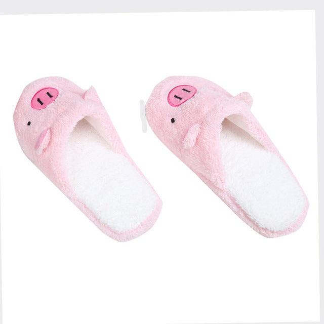 Cute Slippers Women Girls Lovely Pig Home Floor