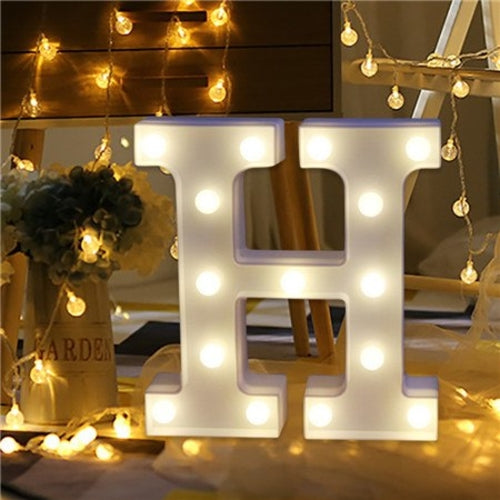 Romantic Alphabet Letter Lights Wedding party DIY