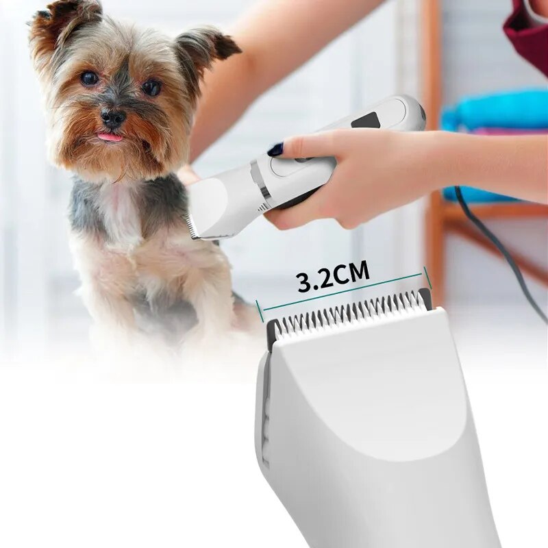 Dog Clippers Low Noise Paw Trimmer Rechargeable Pet Cat Grooming Kit