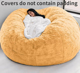 Soft Warm 7FT 183*90cm Fur Giant Removable Washable Bean Bag Bed Cover