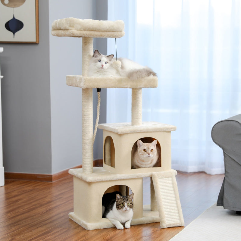 Cat Tree Entertainment Tower with Stairs