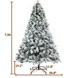 Künstlicher Tannenbaum Weihnachtsbaum Schnee beflockt künstlicher Weihnachtsbaum