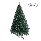 6FT Eisenbein weißer PVC 650 Zweige Weihnachtsbaum