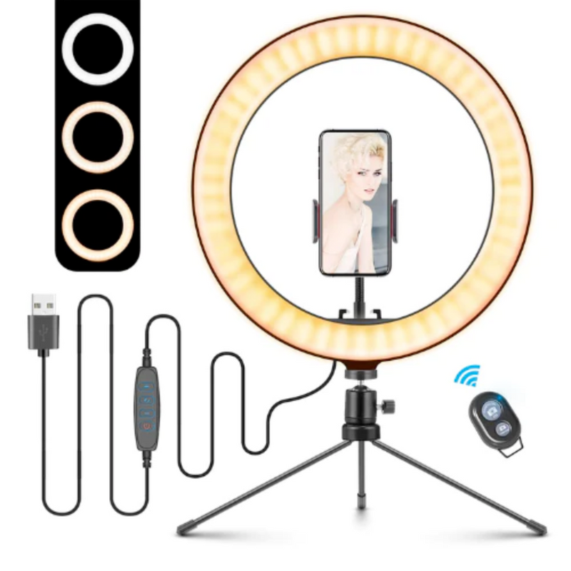 10-Zoll-Tisch-Selfie-LED-Lampe