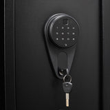 Biometrischer Fingerabdruck aus schwarzem Stahl mit digitalem Schloss, Pistolentresorschrank