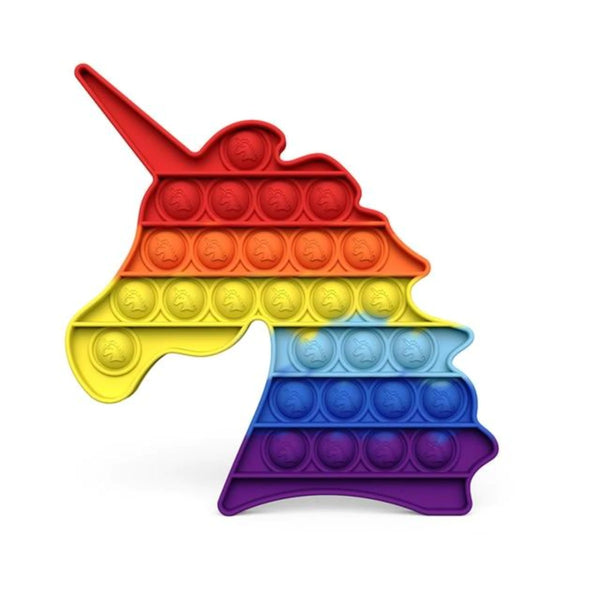 Colorful Rainbow Bubble Press Fidget Stress Relief Toy ( 4 pcs set)