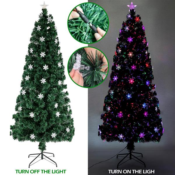 7FT 290 Zweige Kleiner Lichtfaser-Weihnachtsbaum