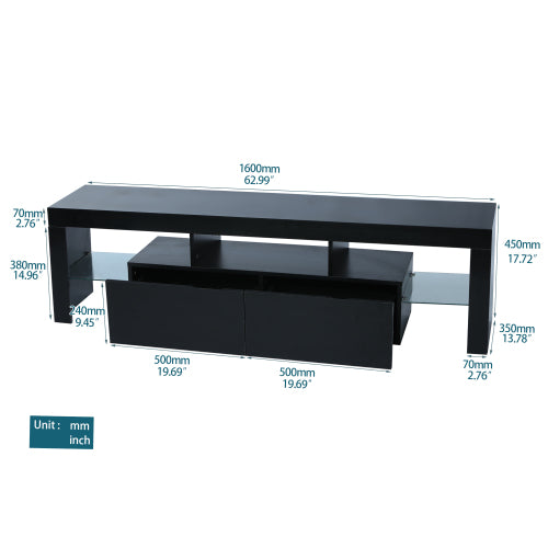 Morden TV Stand with LED Light