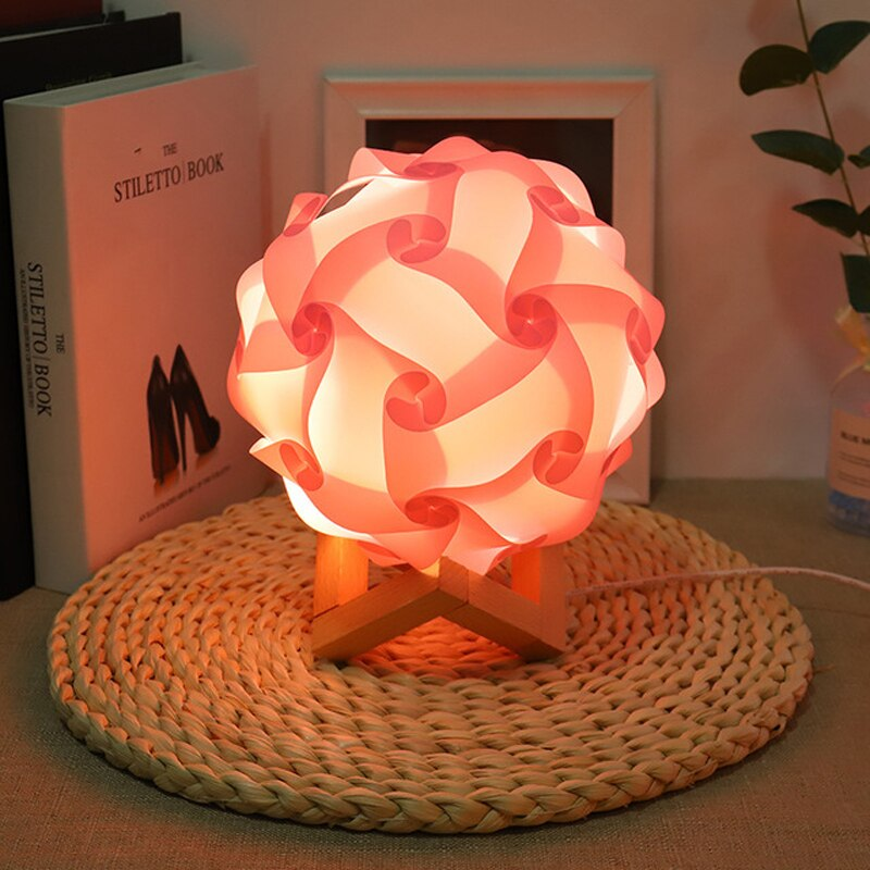 Puzzle Jigsaw Lamp Shade Creative DIY Lamp Light