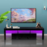 Morden TV Stand with LED Light