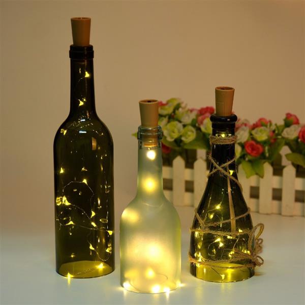 2m 20 LED Mini Flaschenverschluss Lampe Lichterkette Bar Dekoration Lichterkette
