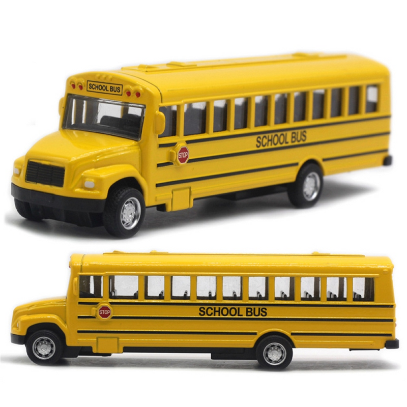 Legierung Trägheit Schulbus Modell Auto Modell für Geschenke Kinder Junge Spielzeug