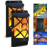 Outdoor Waterproof LED Flickering Solar Flame Lights for Courtyard