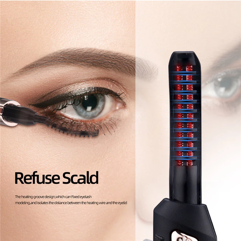 Electric Eyelash Curler Temperature Adjustable Quick Heating Eyelash