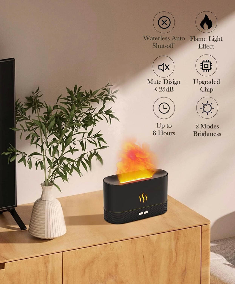 Flame Air Diffuser Humidifier,Upgraded Scent Diffuser For Essential