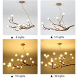 Nordic LED Branch Chandelier Lights Living room Lamps Modern Molecular