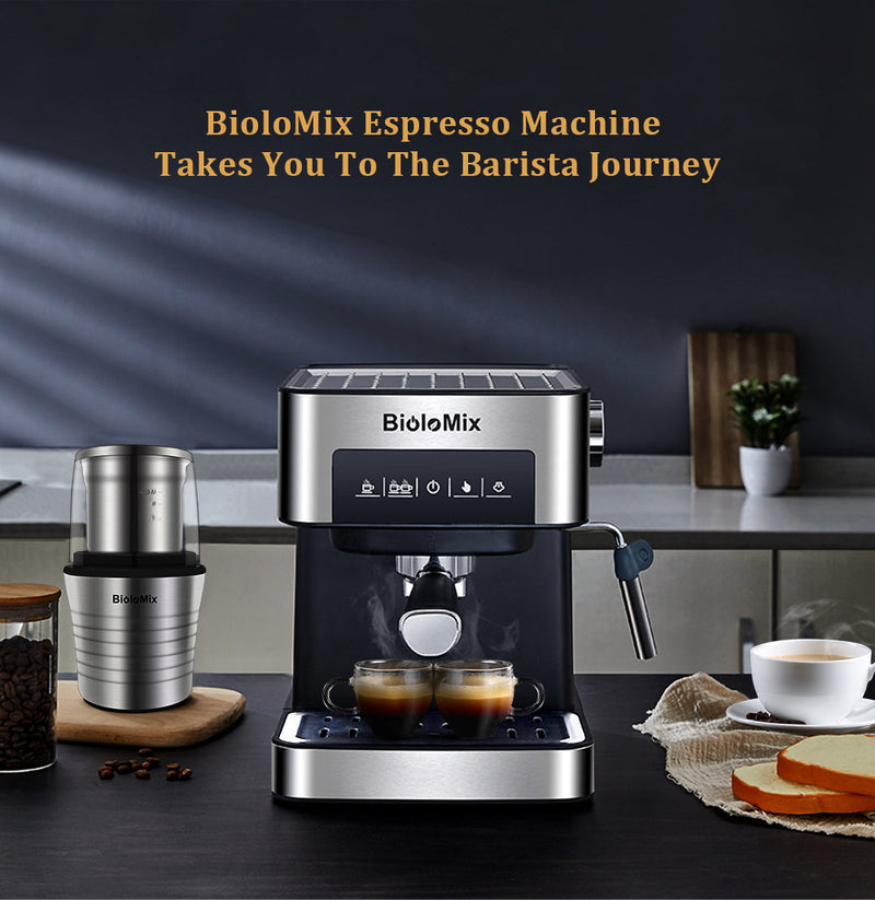 20 Bar Italian Type Espresso Coffee Maker Machine with Milk Frother