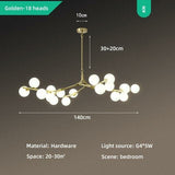 Nordic Milkly Glass Ball Pendant Lights Post-Modern Chandelier LED