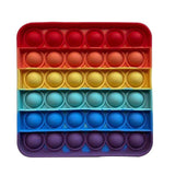 Colorful Rainbow Bubble Press Fidget Stress Relief Toy ( 4 pcs set)