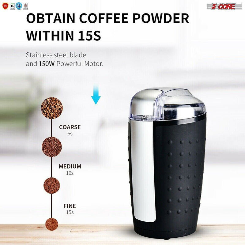 Electric Coffee and Spice Grinder Stainless Steel Blades CG 01 BL