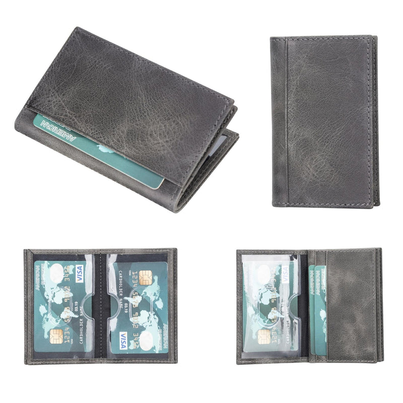 Luxus-Kartenhalter aus Vollnarbenleder für Herren