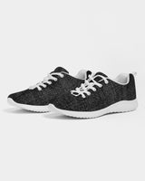 Womens Sneakers - Black And White Canvas Sports Shoes / Running